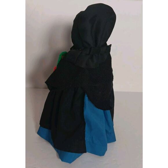 Vintage Hand Made Amish Dish Soap Bottle Doll Woman Decor Primitive Crafts - Picture 15 of 16